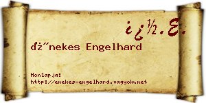 Énekes Engelhard névjegykártya